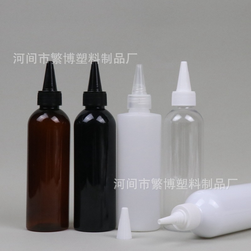 Manufacturer in stock 200ml plastic bottle 200ml pointed mouth bottle ink bottle sampling bottle sand painting bottle