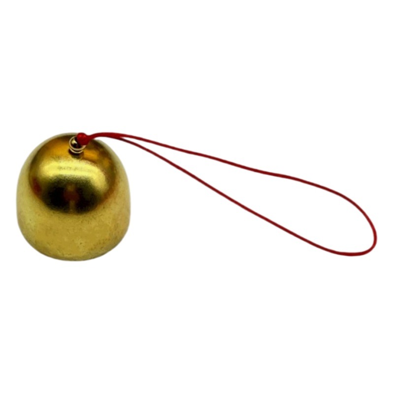 Pure Copper Wind Chime DIY Trinket Material Christmas Bell DIY Accessories Metal Small Bell with Bell Hammer Ring Pendant
