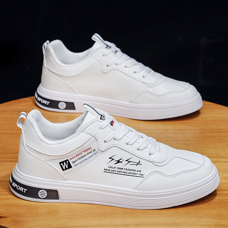 Men's Shoes New All-match Soft-soled White Shoes Korean Style Sports Casual Shoes New Skate Shoes Non-slip Wear-resistant Running Shoes
