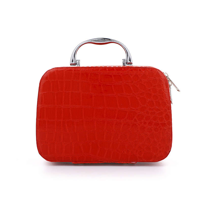 Picture of Manufacturer's New Stone Pattern Cosmetic Case Large Capacity Portable Cosmetic Women's Bag Korean Version with Mirror Storage Small Cosmetic Case