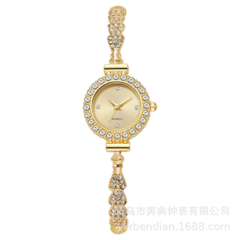 Picture of New women's quartz watch rhinestone women's watch small dial slim bracelet free adjustment jewelry quartz watch in stock