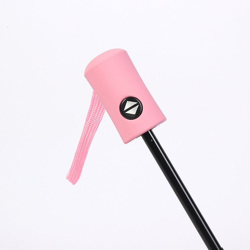 Picture of Fully Automatic Transparent Umbrella Folding 70% off Colorful Handle for Women, Logo Printable, White, Factory Direct Sales, Cross-Border Exclusive Supply