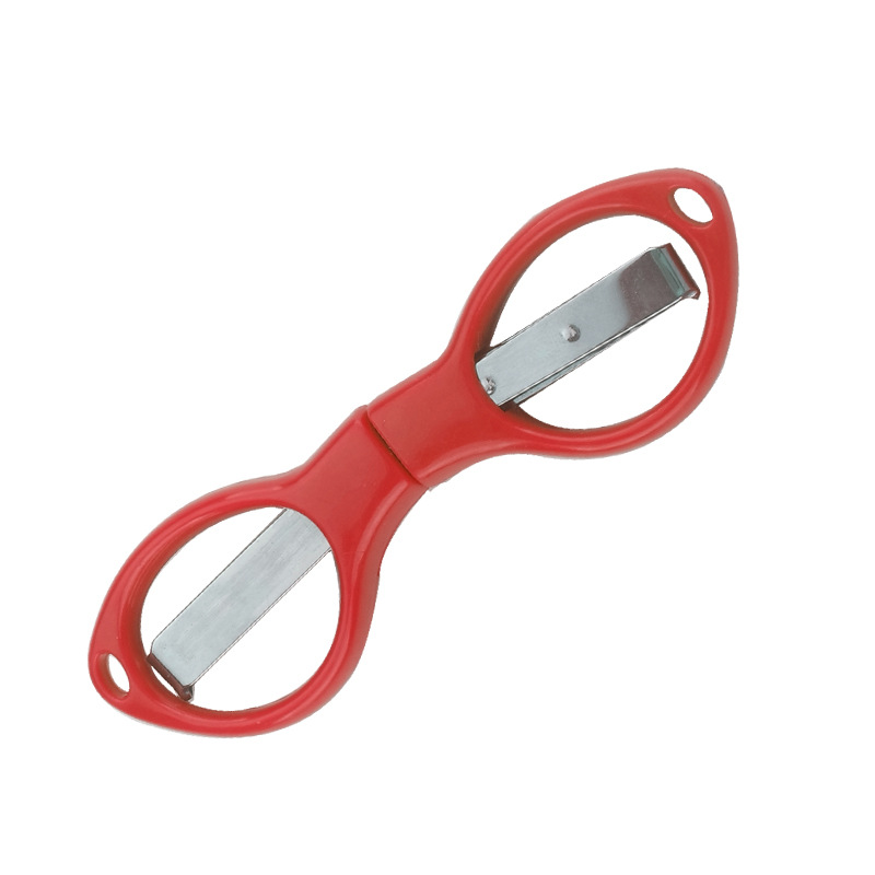 Picture of Stainless steel folding scissors plastic handle/alloy stretch shear travel portable fishing Special 8/eight character scissors wholesale