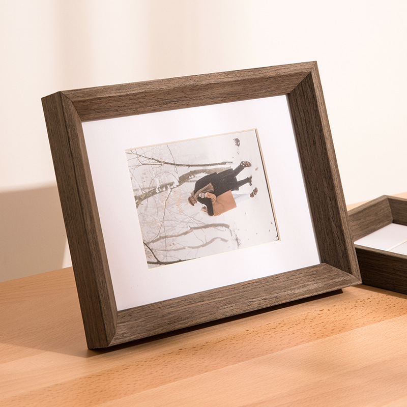 Picture of Nordic solid wood photo frame decoration creative 6-inch photo frame decoration 7-inch 8 wall-mounted picture frame wash photo into photo frame