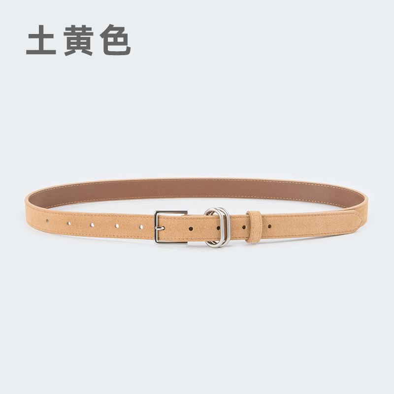 Picture of Frosted Vintage Genuine Leather Women's Belt Cowhide Women's Autumn and Winter New Arrival Skirt Casual Pants Jeans Women's Belt