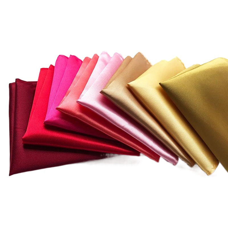 38 color handkerchief small square satin square bow tie color Square formal suit pocket towel factory outlet