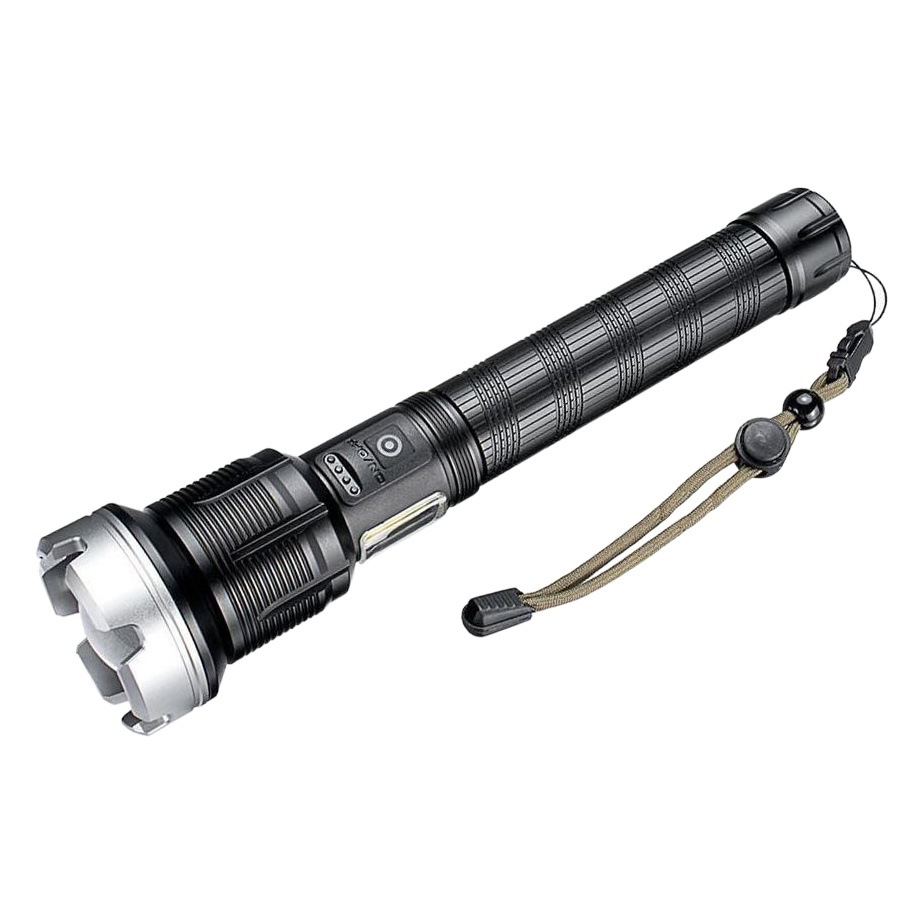 Cross-border P90 telescopic zoom flashlight P70 side light COB red and white light household outdoor super bright flashlight