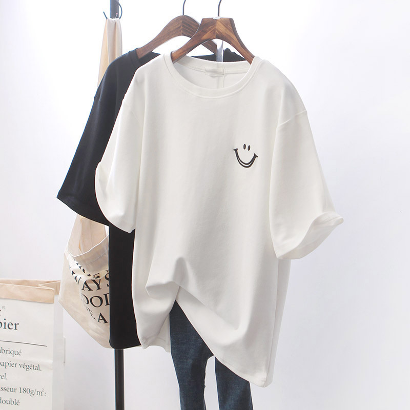 White T-shirt women's short sleeve 2025 summer new South Korea loose plus size student clothes women ins a generation of hair