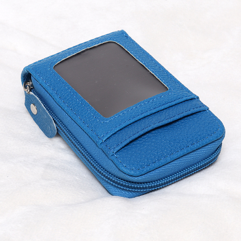Picture of Cross-Border Organ Multifunctional Card Holder Foreign Trade New Hot Product Multi-Color Anti-Theft Zipper Vertical Short Wallet