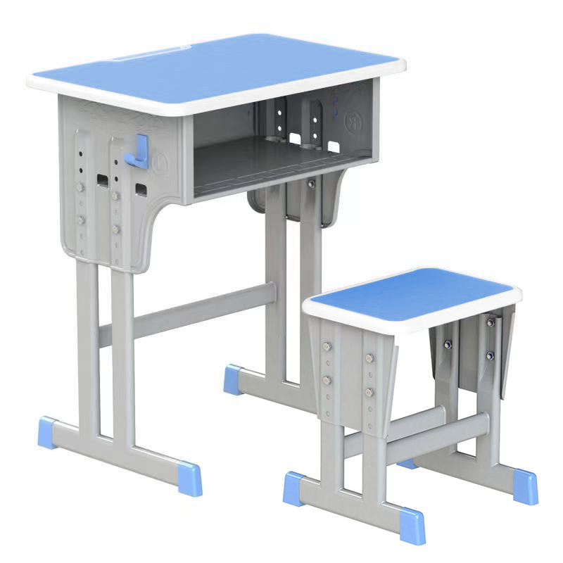 Picture of School Desk and Chair Training Desk Study Desk Children's Desk Single Training Desk Liftable Student Desk and Chair