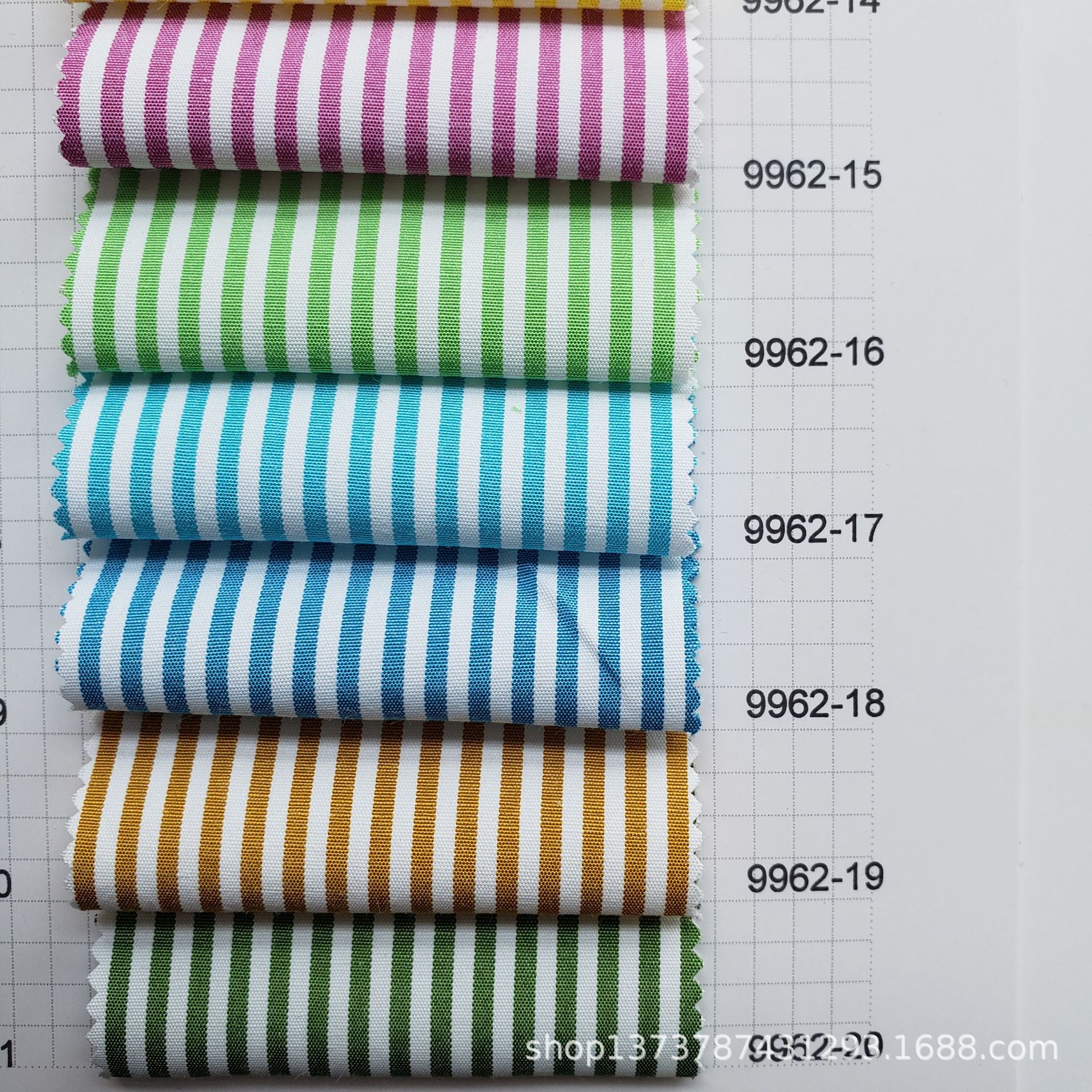 Picture of Spot supply professional wear striped shirt fabric 40 polyester cotton yarn-dyed shirt clothing fabric