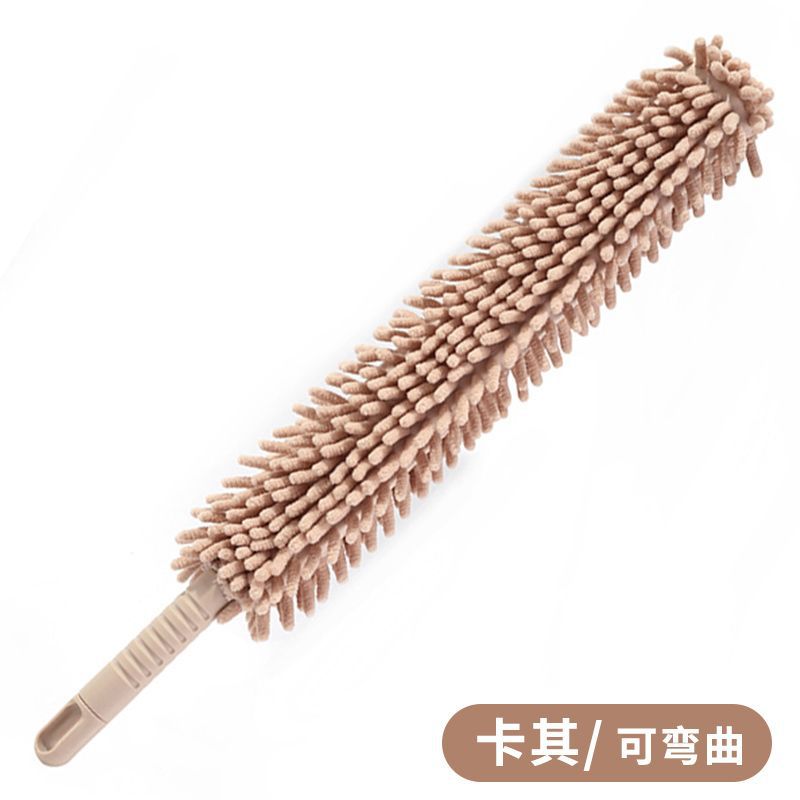 Picture of Chenille double-sided flexible retractable household electrostatic duster desktop household cleaning feather duster wholesale