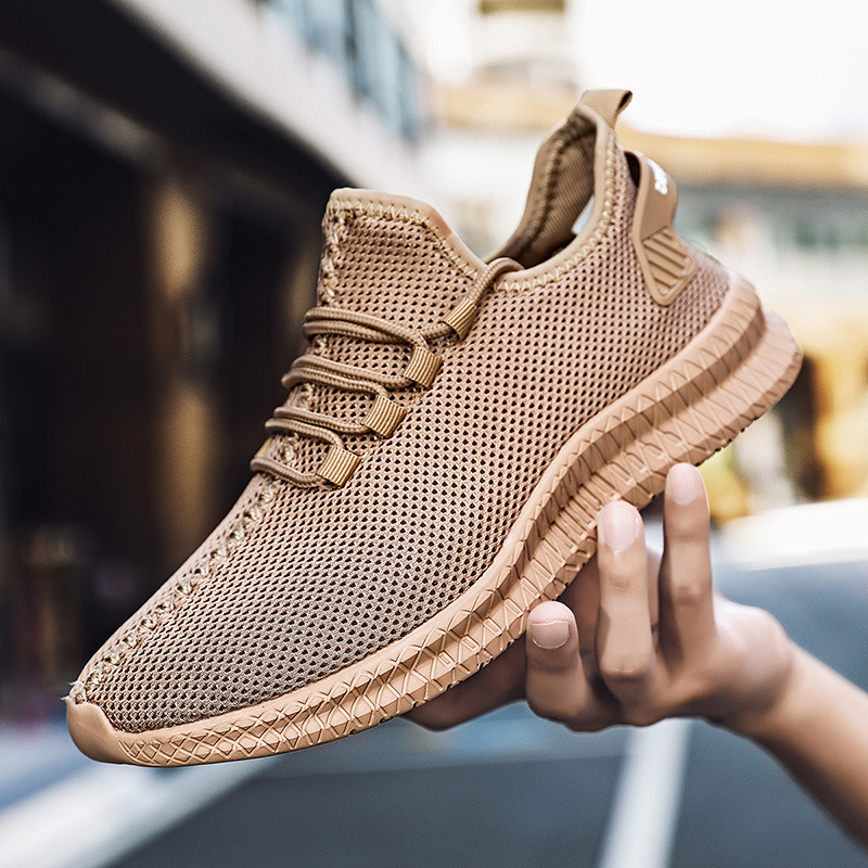 7755 Men's Shoes Coconut Shoes Spring Low-top Ultra-light Mesh Breathable Large Size Cross-border Running Shoes Casual Sneakers
