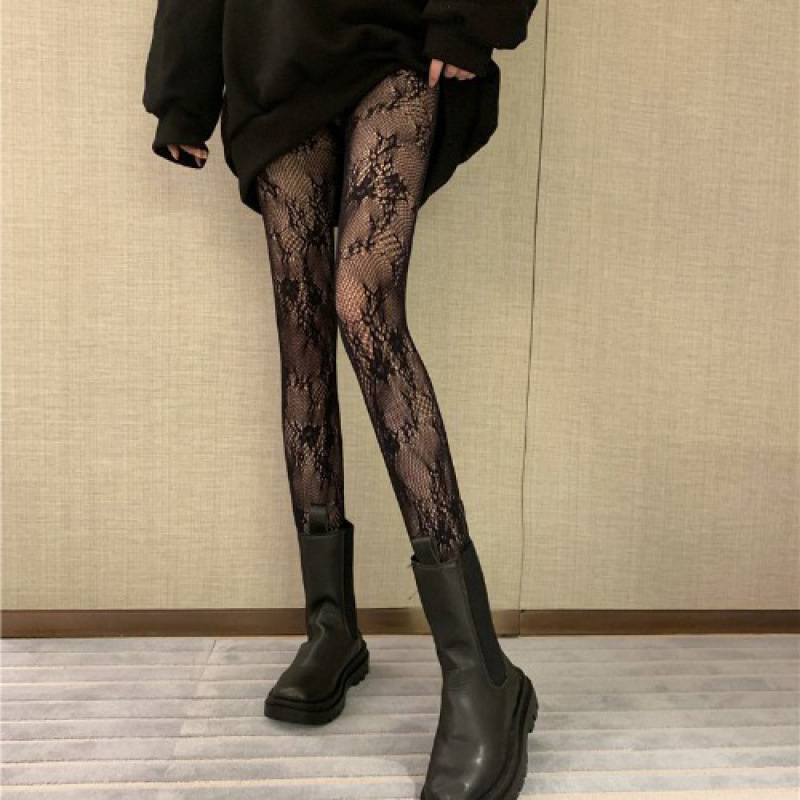 Picture of Trendy Sexy Jacquard Fishnet Stockings, Erotic Sheer Stockings, Hollow-Out Fishnet Pantyhose, Various Styles in Stock, Versatile