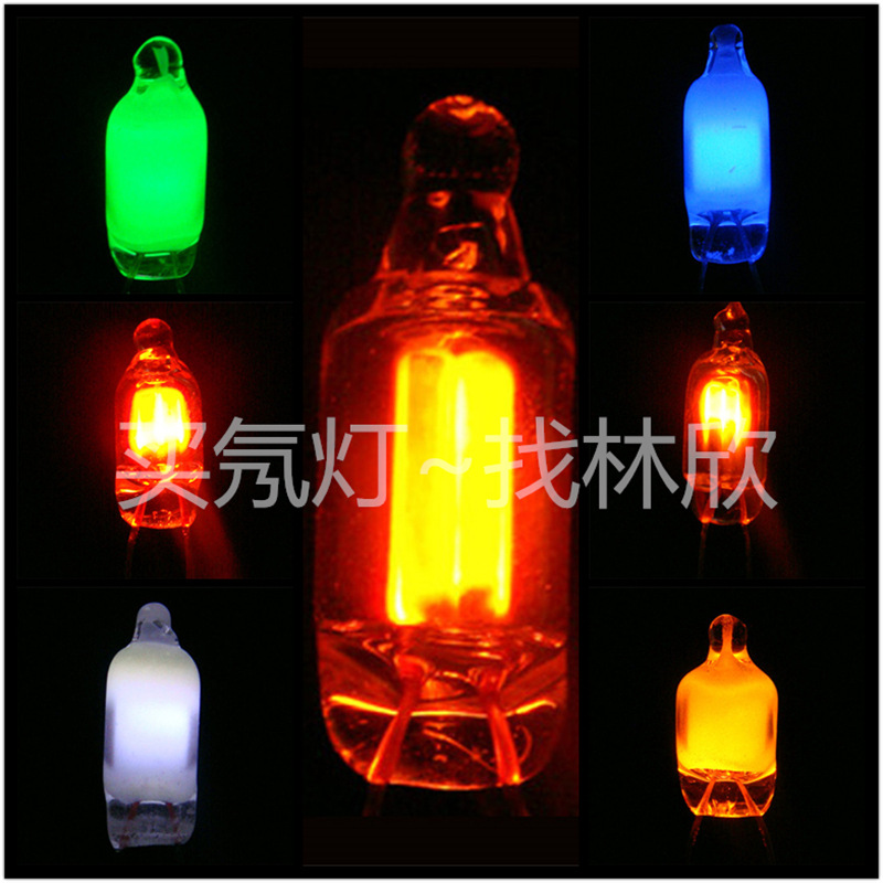 Ready Supply of 4mm Red Light Bulb Ne-2 Cymbal Tube 4*10 General Bright Cymbal Light Indicator Light 110V 220V Cymbal Light