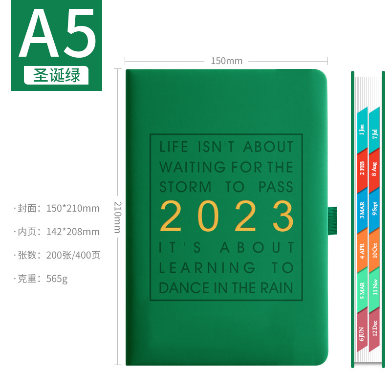 Picture of 2025 Schedule, 365-Day Daily Planner, One Page Per Day, Diary, Notepad, Time Management Notes