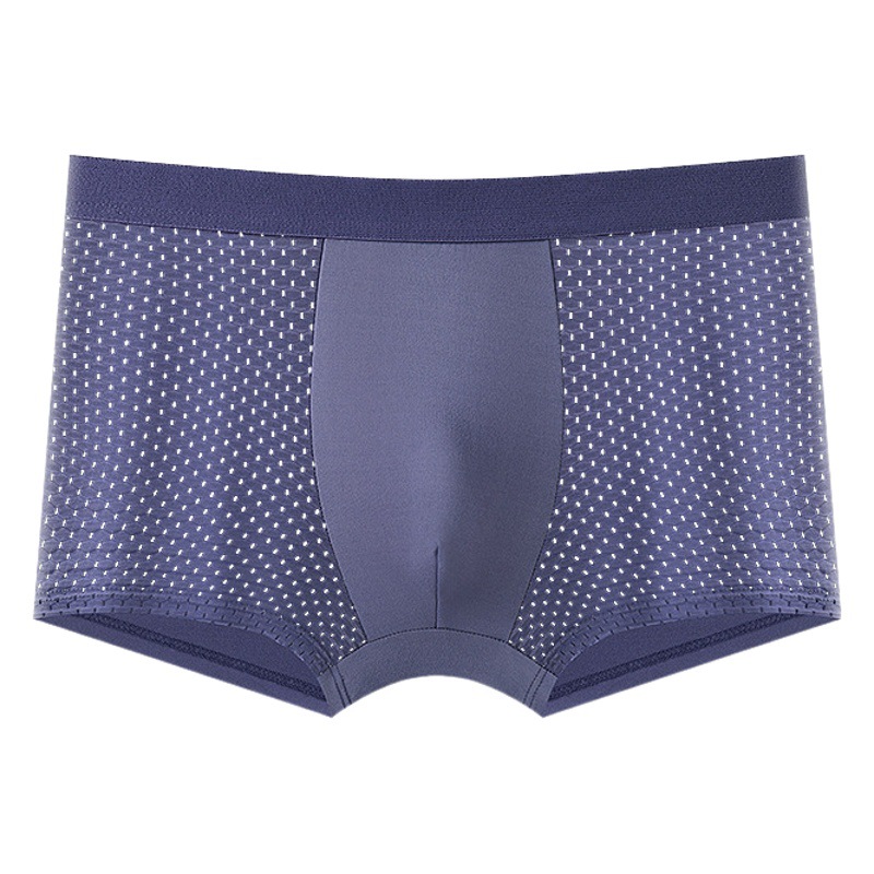  4 pack men's boxers Ice Silk plus size breathable summer seamless boxer mesh men's pants 