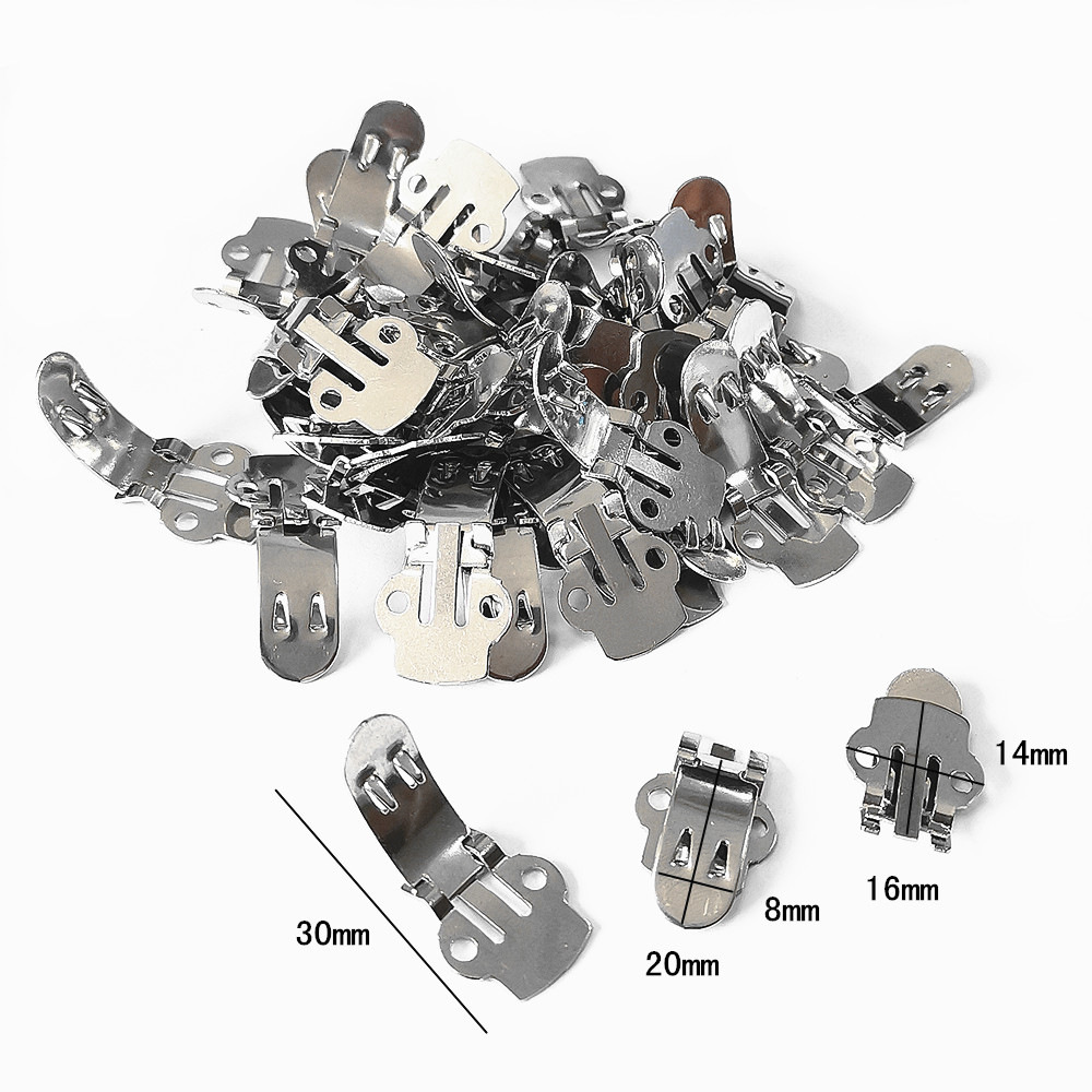 Picture of Metal Stainless Steel Shoe Flower Clip Rust-free Elastic Shoe Buckle Removable Shoe Flower Decorative Clip Hardware Stamping Parts