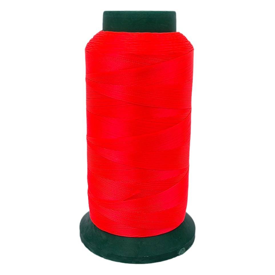 Strand wholesale 250d high strength thread fluorescent line polyester color 3 strand leather bags high strength sewing thread fluorescent color