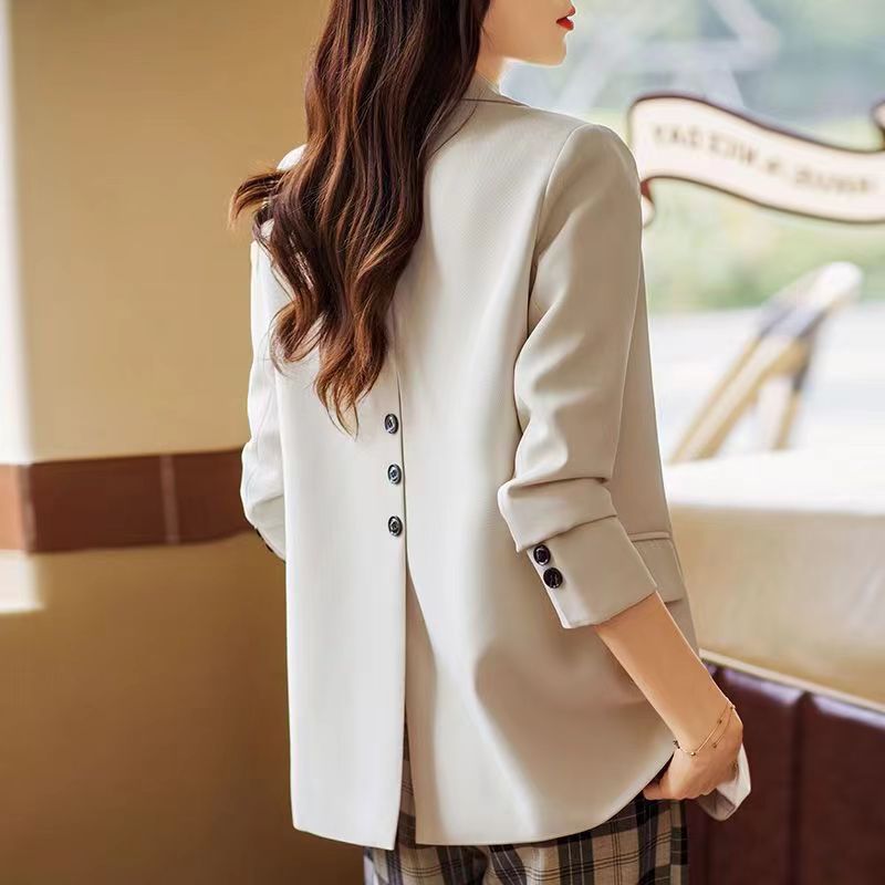 Spring and Autumn New Elegant Casual Suit Jacket Women's New High-grade Niche Design Sense Commuter Small Suit Cross-border