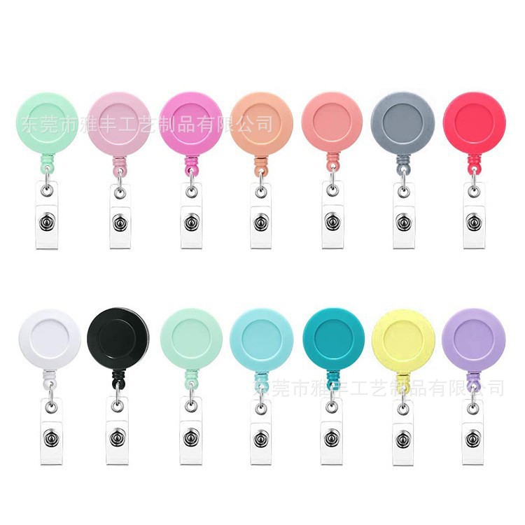 Round easy pull buckle color easy pull anti-theft device 3.2cm plastic telescopic buckle round stretcher plastic pull buckle