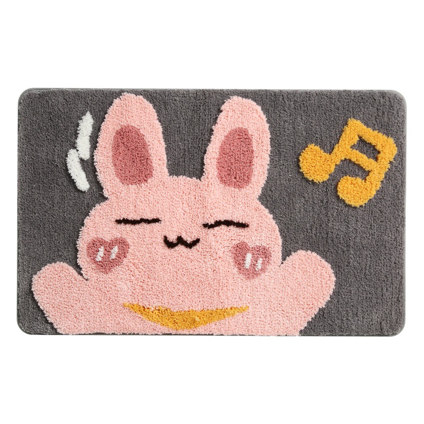 Cross-border cute cartoon floor mat door living room carpet bathroom non-slip mat bathroom floor mat absorbent kitchen mat
