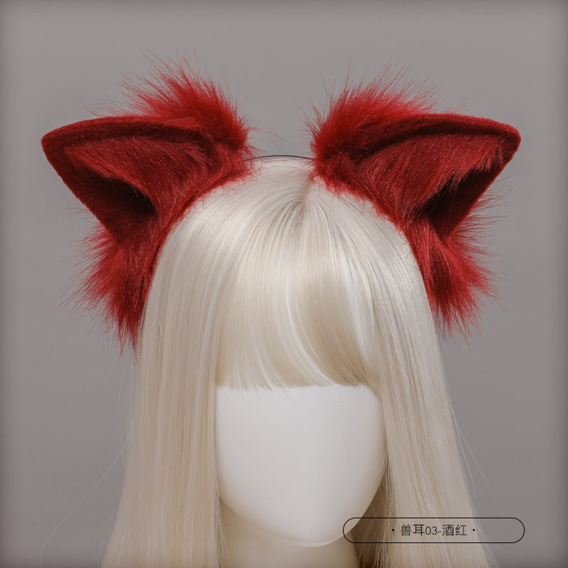 Picture of Handmade Simulated Animal Tail Cute Cosplay Dress up Comic Exhibition Fashion Accessories Handmade Plush Fox Tail