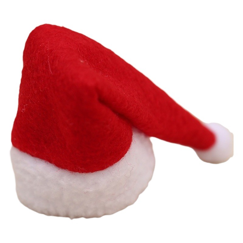Popular Christmas Creative Household Products Non-Woven Scarf + Hat Wine Bottle Decoration Christmas Wine Bottle Decoration Wholesale