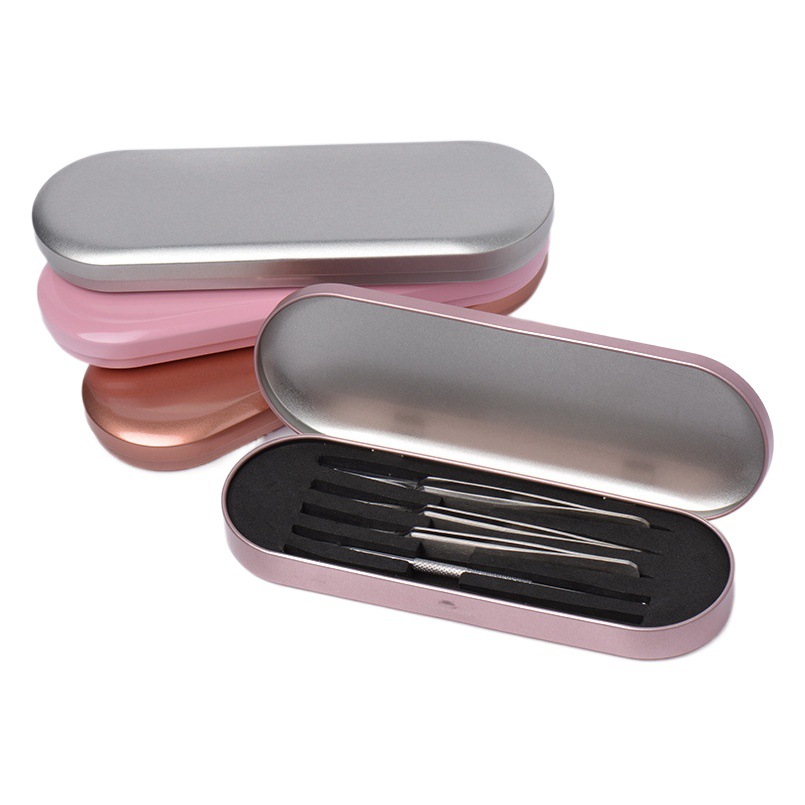 Wholesale acne needle tinplate box foot skin planing packaging iron box beauty tools tweezers packaging box