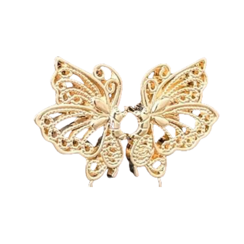 Picture of Chinese Knot Waist Buckle Pair Buckle Flat Bottom Removable Nail-free Seam-free Button Girl's Trouser Skirt Waist Size Change Artifact