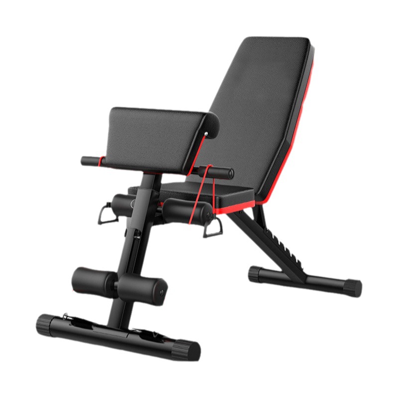 Household Dumbbell Stool Bench Press Chair Bench Press Bench Supine Board Folding Dumbbell Bench Multi-Functional Trainer Fitness Equipment