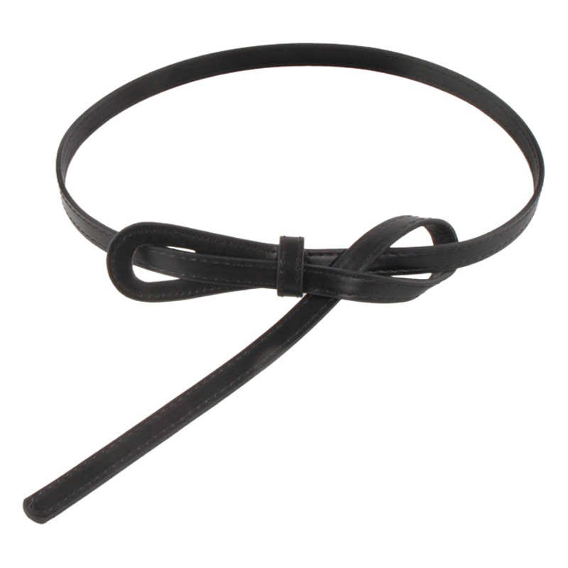 Generation hair thin belt women's all-match knotted decorative belt fashion coat with dress sweater waist strap