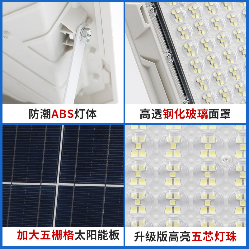 Picture of Lens Highlight Waterproof Household Lighting Rural Outdoor Courtyard Light Solar Lighting Floodlight Solar Street Light