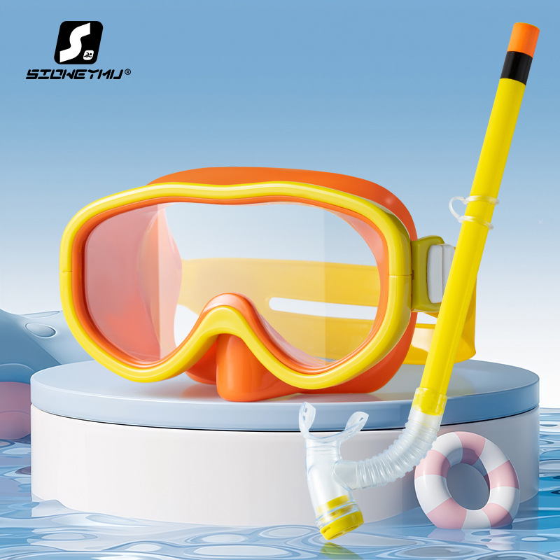 Picture of Svem Goggles Children's Waterproof Swimming Glasses Men's and Women's Diving Goggles suit Snorkeling Semi-dry Snorkeling Equipment