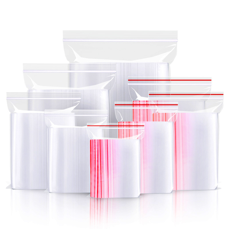 Picture of Spot Packaging Bag Pe Plastic Ziplock Bag Transparent Seal Bag Thickeneded Seal Bag Jewelry Packaging Bag Printing Wholesale