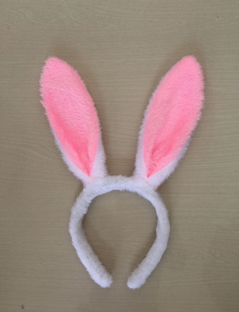 Picture of Easter Bunny Ears Headband Sequined Easter Bunny Plush Bunny Girl Small Animal Headband Props