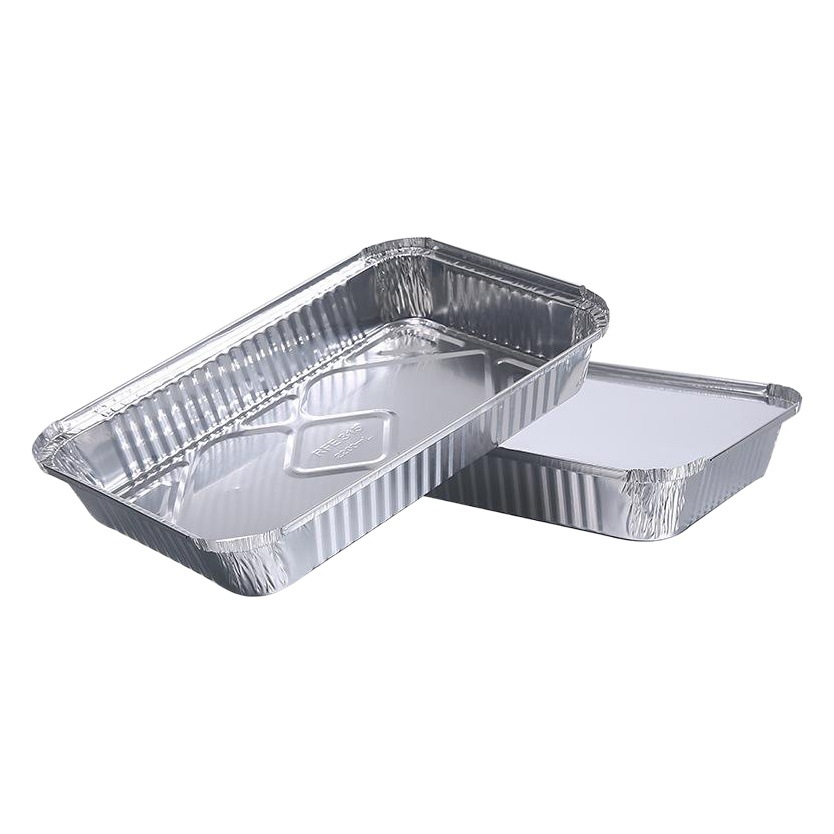 Tin Paper Box Grilled Fish Packing Box Take-out Box Oven Grilled Skewers Disposable Aluminum Foil Meal Box Barbecue Tin Paper Plate Barbecue Box