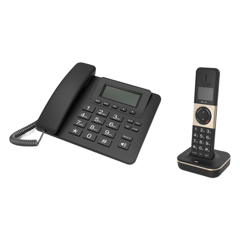 Big and letter D2002 digital cordless mother and child phone home business office handheld phone low spoke