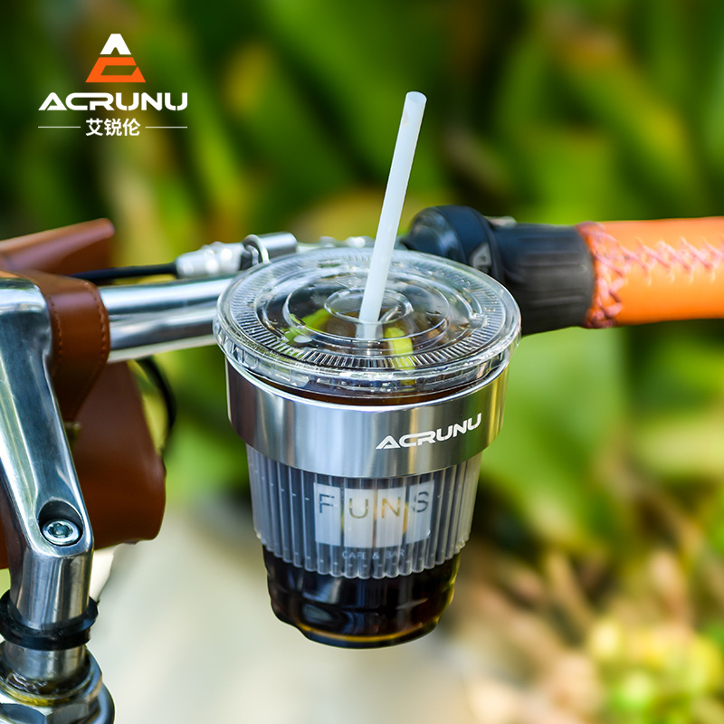 Acrunu Bicycle Aluminum Alloy Water Bottle Rack Electric Motorcycle Coffee Cup Holder Mountain Road Bike Milk Tea Rack