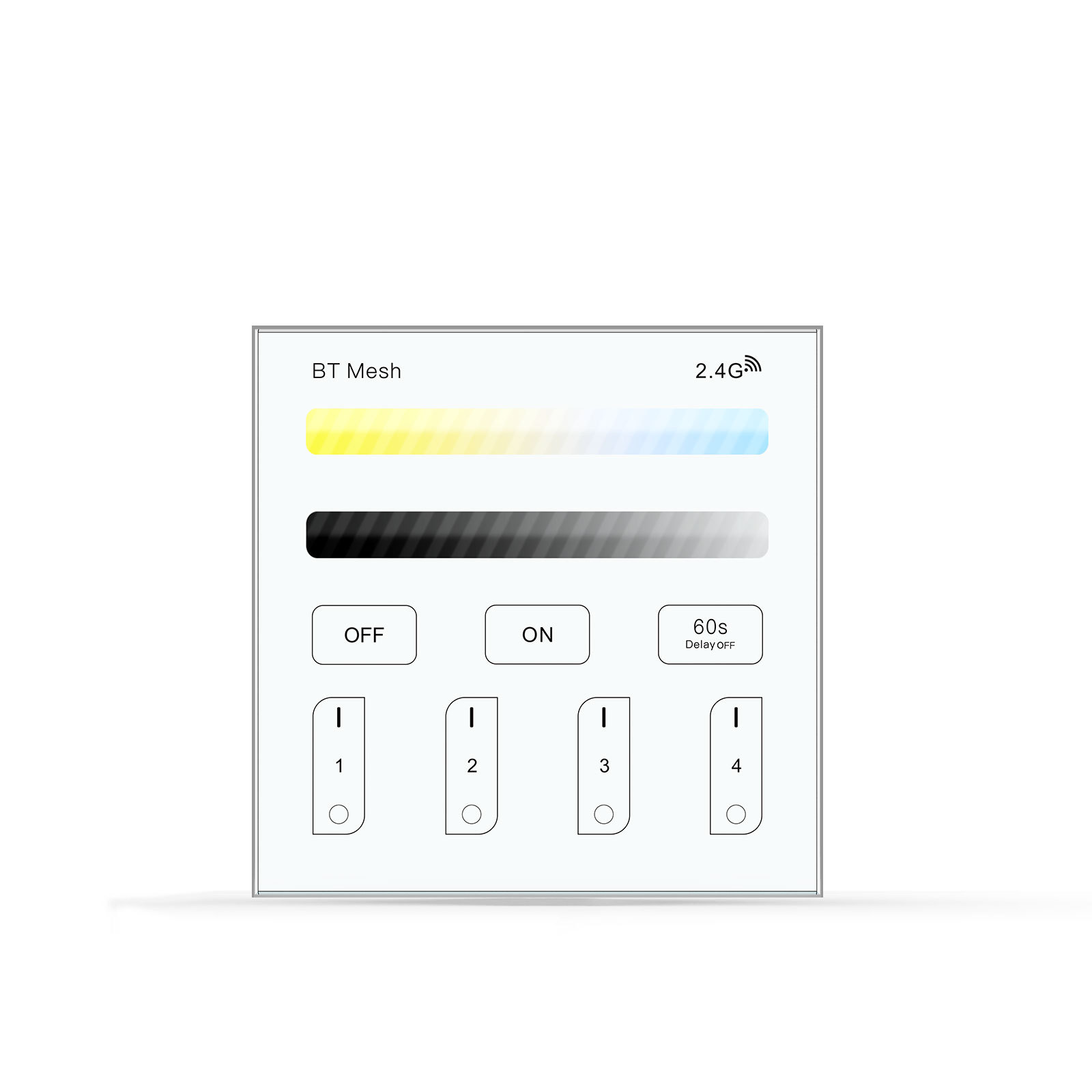 Picture of Touch 86 Panel Bluetooth 2.4g Grouping Rgb Monochrome Lighting Controller Led Wireless Smart Control Intelligent Light Control