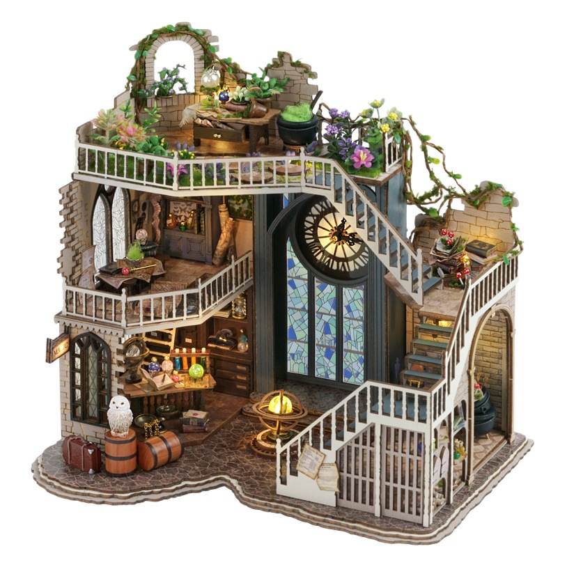 New Magic House retro home decoration handmade diy creative boys and girls Halloween New Year's Day personalized gift
