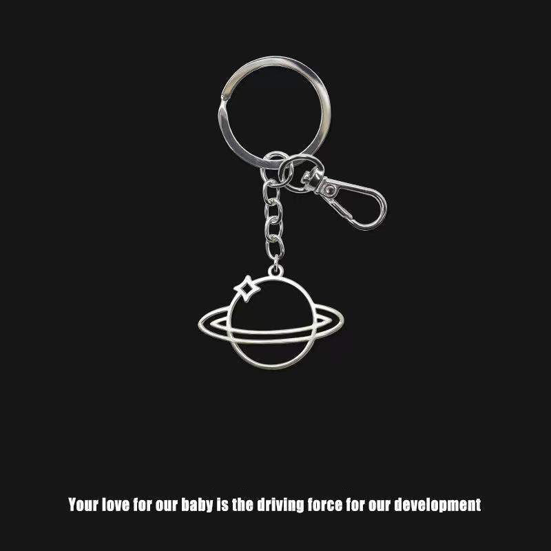 Picture of Cartoon Universe Hollow Star Keychain Small Round Brand All-match Key Chain School Bag Hanging Accessories