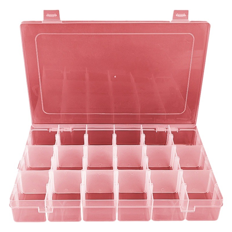 18-grid detachable adjustable multi-grid storage box parts screws hardware tools organizing box beads hair accessories storage box