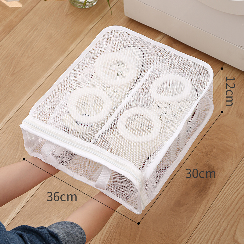 Picture of Lazy Shoe Washing Bag Anti-deformation Thickened Shoe Cover Washing Bag Machine Washing Special Polyester Shoe Washing Bag Net Bag Can be Hanged and Dried