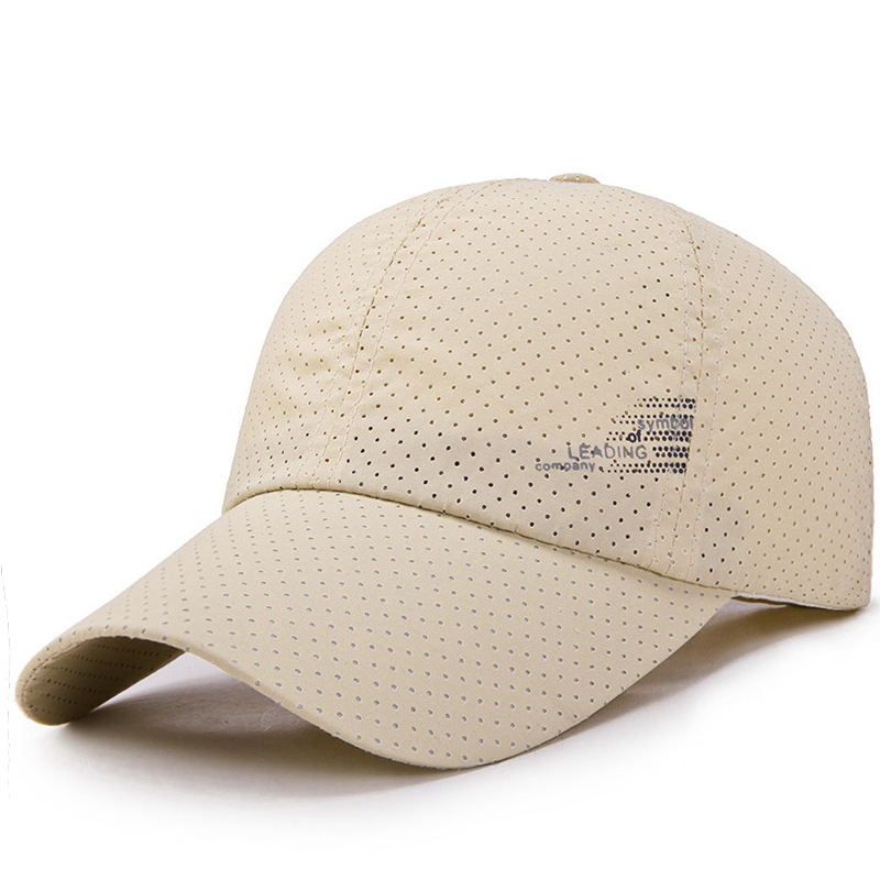 Picture of Hat summer new breathable perforated quick-drying cap men's fishing sunscreen baseball cap riding travel sports cap
