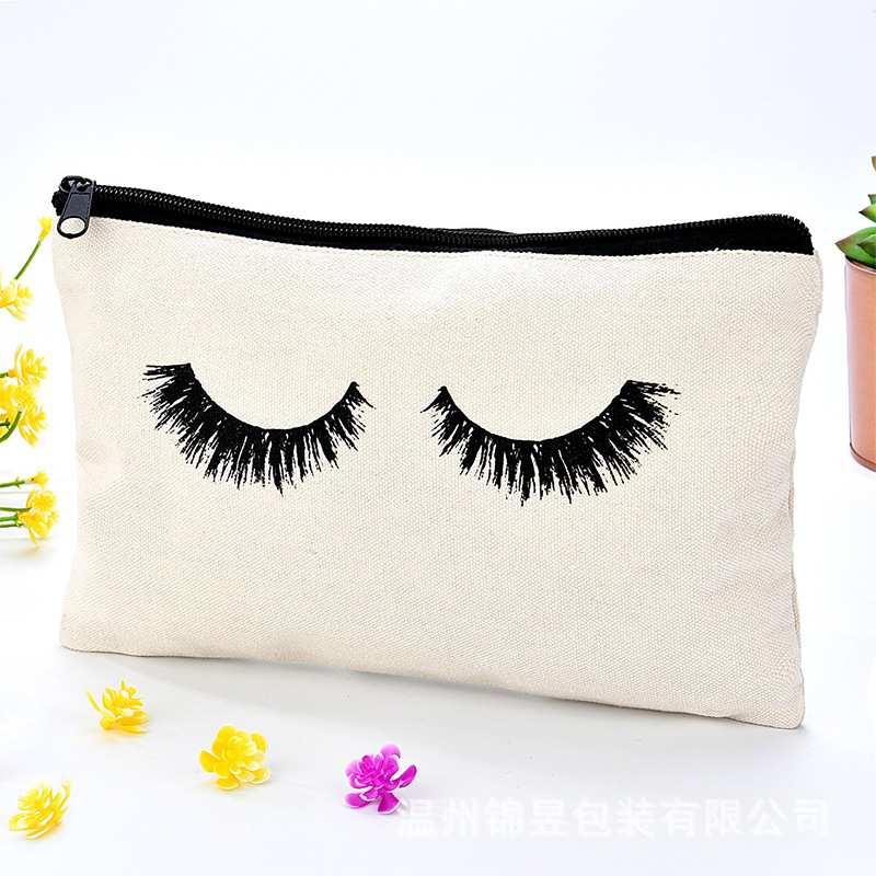 Fashionable New Versatile Canvas Bag Satchel Zipper Bag Multifunctional Cosmetics Bag Manufacturer Customizable with Printable Logo