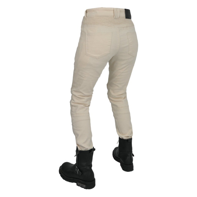 VOLERO motorcycle jeans child Knight retro rice white casual riding pants stretch waterproof biker pants
