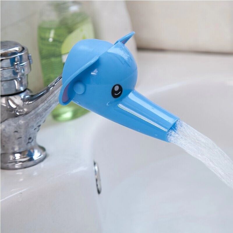 Picture of Baby hand washing extension TikTok cartoon faucet extender children hand washing device lengthened auxiliary splash-proof Guide sink