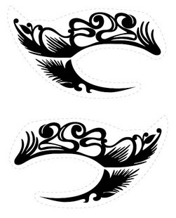 Picture of Smokey Eye Shadow Eyeliner Makeup Tattoo Sticker Suitable for Daily Parties Temporary Tattoos Can Be Used for 3-5 Days