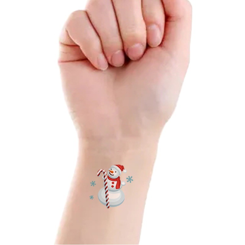 Christmas tattoo stickers Amazon new children cartoon cross-border direct supply in stock tattoo stickers manufacturer
